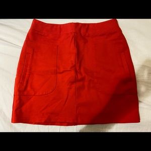 Red mini skirt. F21.